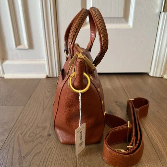 Hammitt Daniel Medium Manzanita Tan Brown Leather Satchel New - Picture 3 of 8